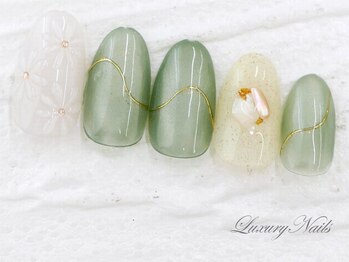 ラグジュアリー ネイルズ(Luxury Nails)/ぷっくり◇ニュアンスアート