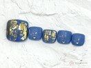 ゴールドホイルネイル¥7500