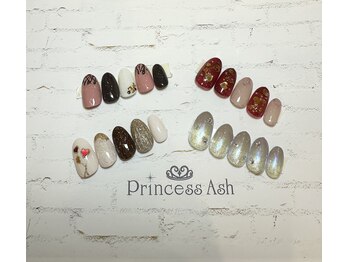 プリンセスアッシュ 阪急三番街店(Princess Ash)/2月ＮＥＷネイル☆毎月更新中
