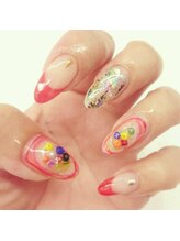 ネイリシャス(NAILICIOUS)/可愛い！ホイル&ビーズ☆