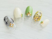 ネイルドイット(Nailed it!)/フレンチフラワーネイル
