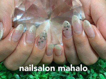 マハロ(mahalo)/ラメグラにストーン追加で