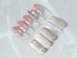 【ツイード・チェックネイル】