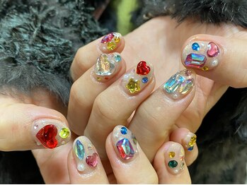 カーティシーネイルズ(curtisii NAILS)/ストーン10本キラキラ