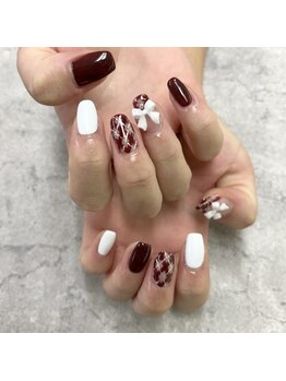 ネイルサロンファストネイルプラス 新宿店(FAST NAIL PLUS)/2024冬ネイル【チェックネイル】