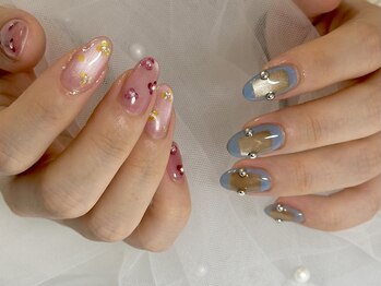 リノ(Lino)/チグハグネイルデザイン