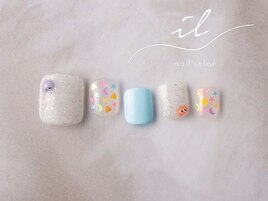 ぷっくりネイル×ホログラム