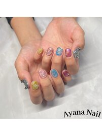 カラフルマグニュアンスネイル