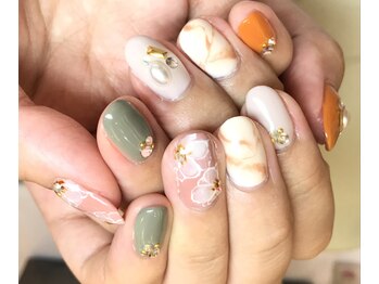 秋カラーストーン載せ★