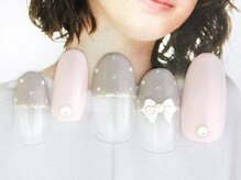 キャンアイドレッシー ヨコハマ元町店(Can I Dressy)/【NEW！】リボンドットネイル