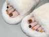 【Foot】やり放題シンプルコース(アート4本&ワンカラーorラメグラ）7980円