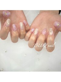 ピンクニュアンスネイル