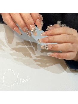 クリア なんば店(Clear)/キラキラチークネイル