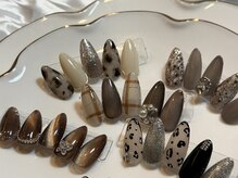 ブッティー(Butea)/ブラウン　ニュアンスネイル