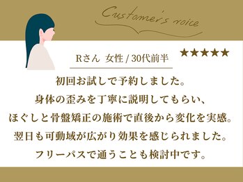 町田シバヒロ接骨院/お客様からの口コミ紹介3