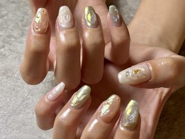 奥行きニュアンスネイル