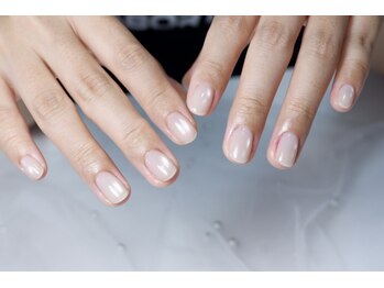 ホワイトマグネットネイル