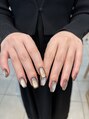 ディー ネイル アイラッシュ ヒサヤ(DEE nail×eyelash hisaya) 透明感のある微粒子マグネットちゅるんとマグネット大好きです♪