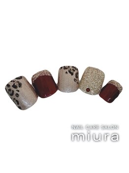 ネイルケアサロン ミウラ 井の頭通り店(miura)/秋フットジェル定額ア-ト10230円