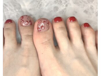 フットネイル【さくらんぼ】