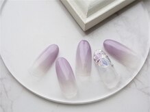 ネイル スパ ココプラス(Nail spa Cocoplus)/紫陽花カラーのシンプルネイル