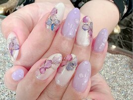 紫陽花ネイル