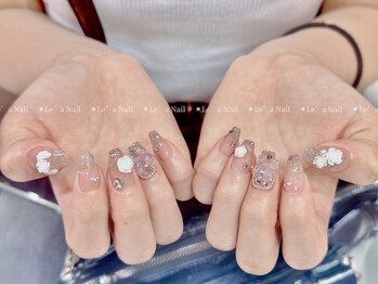 レアネイル 渋谷店(Le’a nail)/グラデーション☆バラネイル