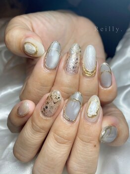 Reilly nail【レイリー ネイル】の写真/理想のデザインを叶える、アート派のための本格ネイルサロン☆量産型ではなく個性を出したい方もおまかせ♪
