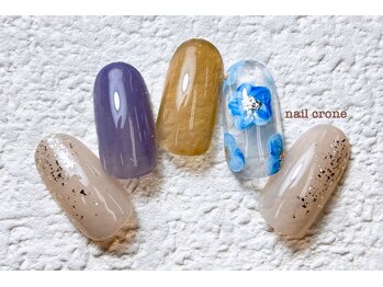 ブルーフラワーネイル