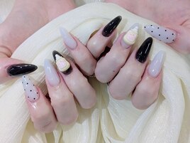 【スカルプ】白黒ワンカラー