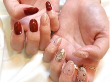 ネイルマジック 仙台一番町店(NAIL MAJIC)/アシンメトリーデザイン★オ-ダ-