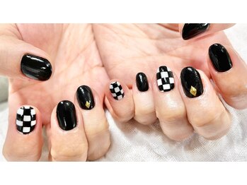 ネイル シスター(nail sister)/フラッグチェックネイル