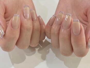アイネイルズ 渋谷店(I nails)/【Karin.m】パープルフレンチ