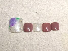 《FooT》紫陽花ネイル606z4
