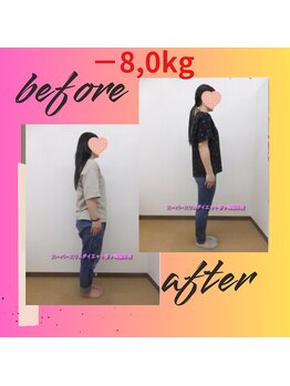スーパースリムダイエット茅ヶ崎 茅ヶ崎整体院/3ヵ月－8,0ｋｇ減ダイエット♪