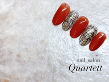 カルテット 千葉店(Quartett)/【ツイード×ホロ×オレンジ】