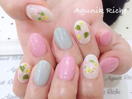 【押し花ネイル】