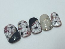 クリスタルネイル ボンベルタ橘店(CRYSTAL NAIL)/フラワーネイル