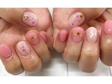 サロンドルリネイル(salon de Ruri nail)/パステルピンクネイル♪
