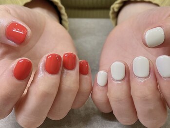 プライズアイリス アイラッシュ 池袋東口店(prize Iris eyelash)/アシメワンカラーネイル