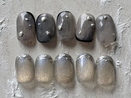 個性派シルバー×奥行きフレンチ