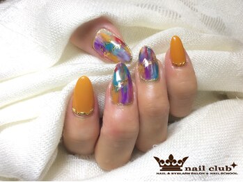 ネイルクラブ(nail club)/秋色柄ネイル
