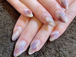 塗りかけネイル
