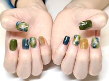 アンドミーネイル 蒲田(&me.nail)/ニュアンスネイル ミラーアート