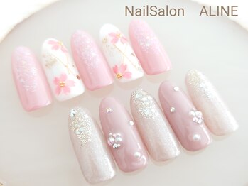 ネイルサロン アリーヌ(ALINE)/【定額】トレンドコース¥6500