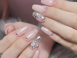 ピンクラメと埋め尽くし