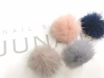 取り外し可能 ファーチャーム