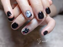ワイネイル(Y.nail)/ブラック推しネイル