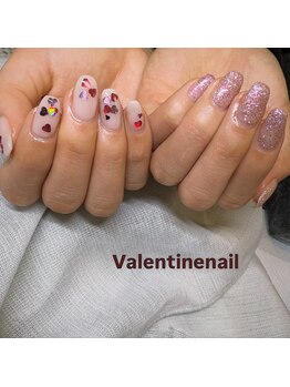 バレンタインネイル♪