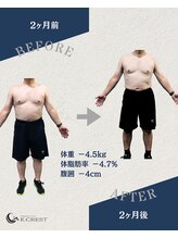 イークレスト(E.CREST)/2ヶ月ビフォーアフター